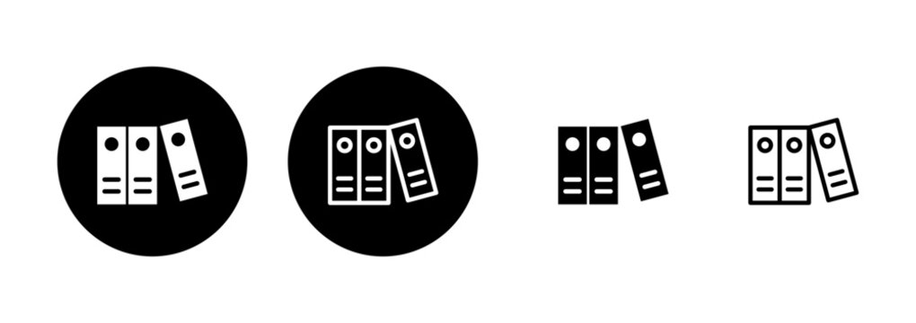 Library icon logo design. education sign and symbol