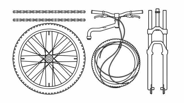 Bicycle parts and accessories.