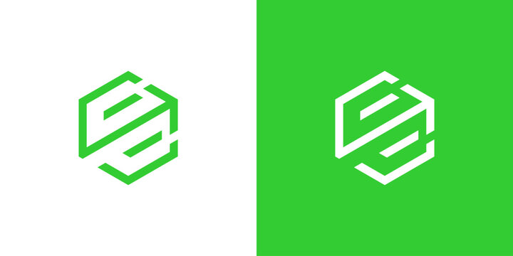 A creative combining hexagon and arrow logo vector. Cube logo. Creative geometric logo design concept.
