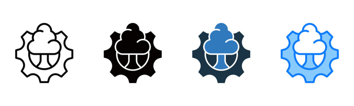 Sustainable Development icon multiple style vector illustration