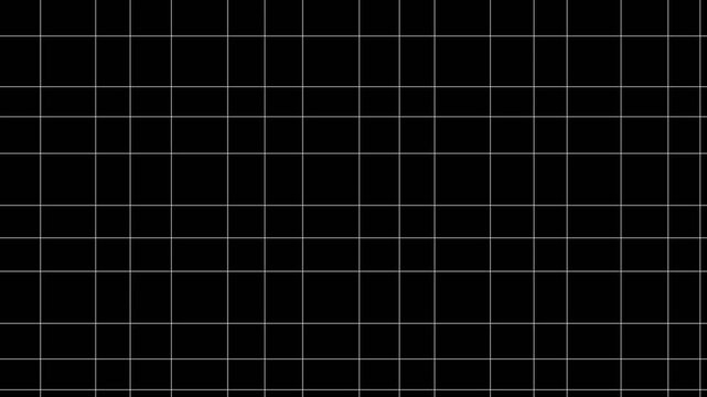 Dynamic white lines motion on black screen suitable for backdrop