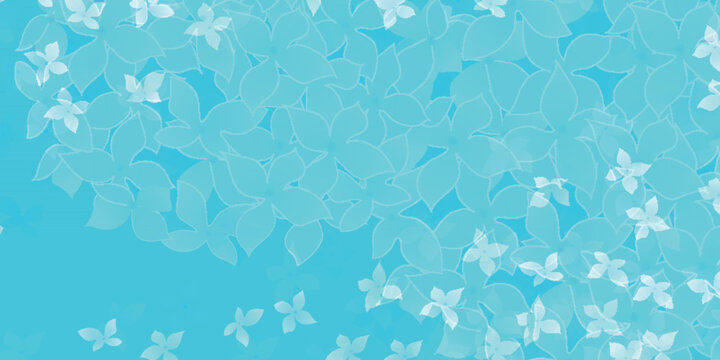 Abstract Light Blue Floral Pattern Background Design