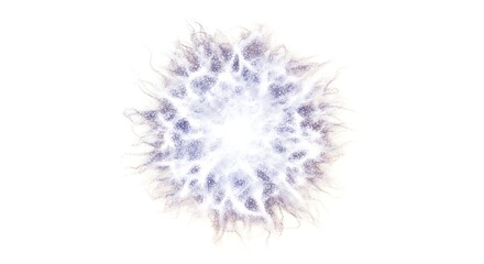 Obraz premium Vibrant White and Purple Fractal Pattern.