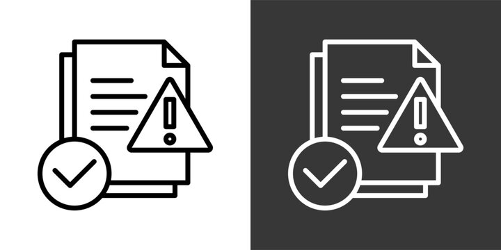 Contingency Black And White Multiple Style Icon Set Collection Pack Vector Illustration 