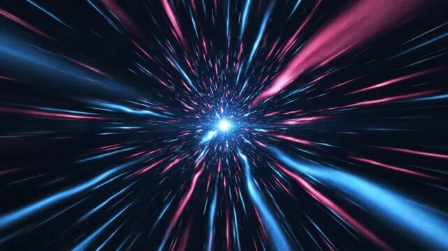 Abstract colorful light streaks converging perfect for UI/UX design and motion graphics