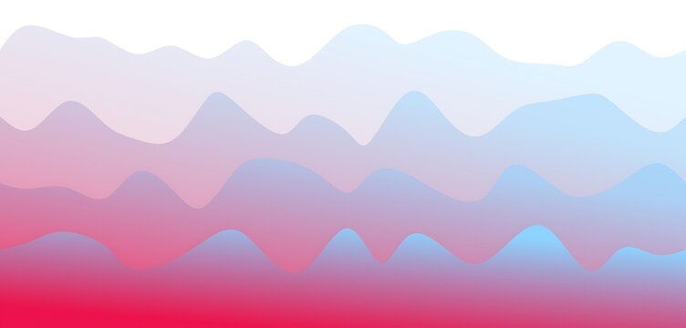 Gradient mountain range landscape