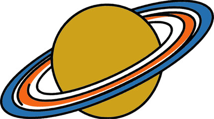 Saturn Planet with Rings 2 © firehide