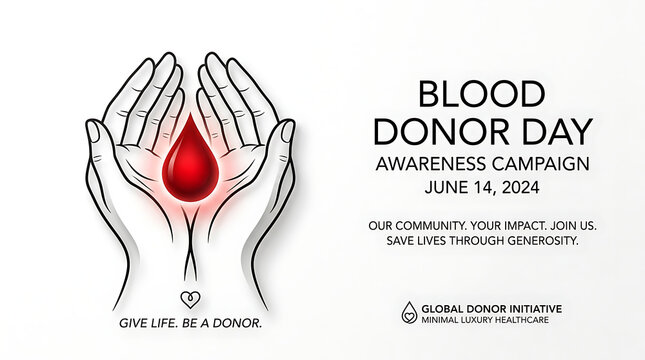 World blood donor day logo with red drop blood donor day 2026, world blood donor day 2026, blood donation, world blood donor day, blood donor day,  june 14