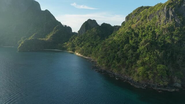 Cadlao Island Paradise Beach Aerial El Nido Palawan Philippines