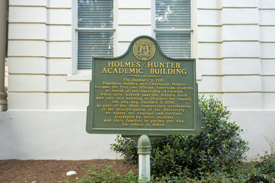 Holmes - Hunter Academic Building on the University of Georgia campus in Athens, Georgia.