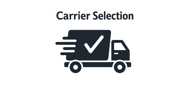 Efficient shipping method selection for fast and reliable product delivery, ensuring optimized logistics and quick order fulfillment with a chosen provider