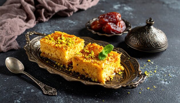 Arabic Cuisine; 'Aseeda' is one of the most popular desserts and traditional dish in many Arab countries