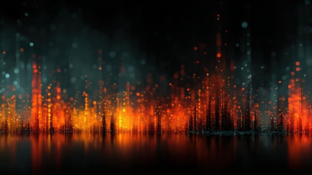 Minimal futuristic digital border wall with glowing artificial intelligence data streams