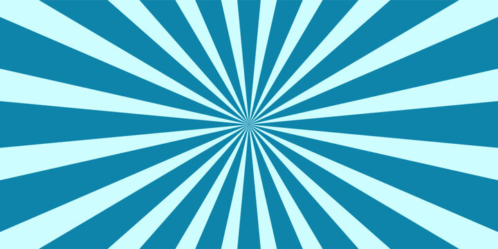 Retro wavy burst blue winter vintage background