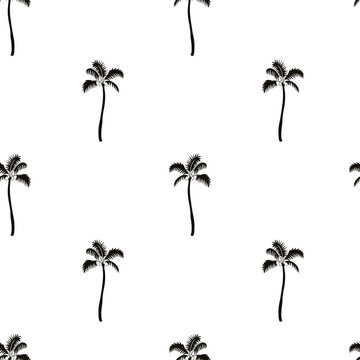 Seamless pattern with palms