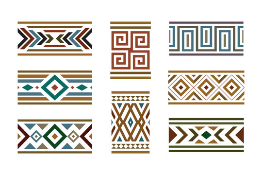 Pattern Ethnic Geometric Border Designs
