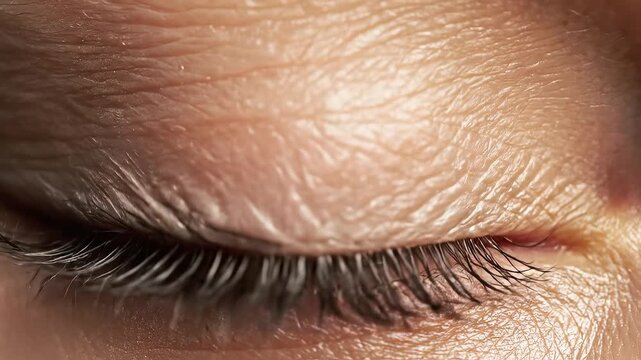 Human eye with forest reflection ideal for sleek commercial backgrounds and title sequences