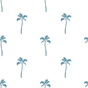 Seamless pattern with palms