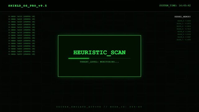 Malware Detected Extreme Threat Level Security Warning with Kernel Memory Monitoring and System Integrity Alert Digital Interface Animation.