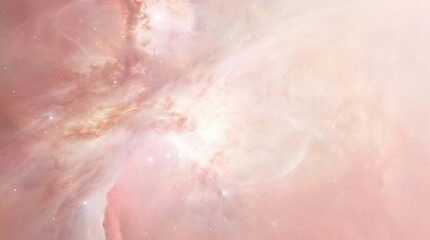 Fototapeta premium Luminous abstract cloud with soft gradient background and warm glowing light effect