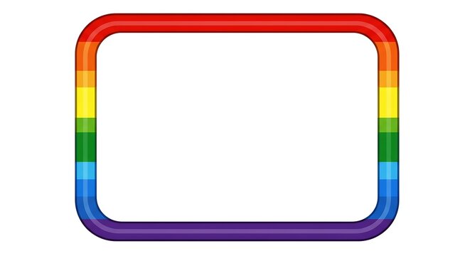 Rainbow Hues: A Vibrant Frame