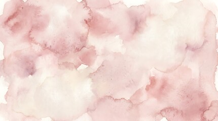 Fototapeta premium Soft blush pink and cream watercolor texture with delicate gradient background