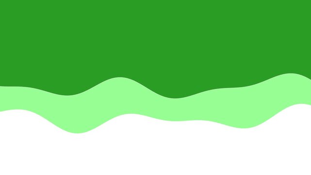 122 Wave Line Light Green 2Lines Slow A - Animated Background Loop