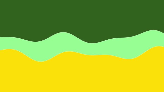 124 Wave Line Light Green 2Lines Slow Down B - Animated Background Loop