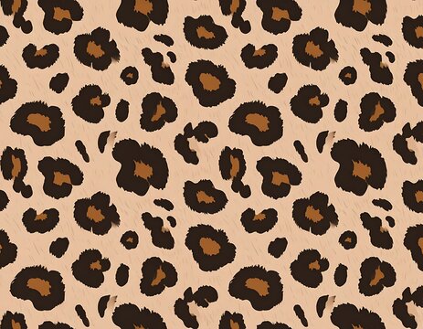 Leopard print fabric texture background.
