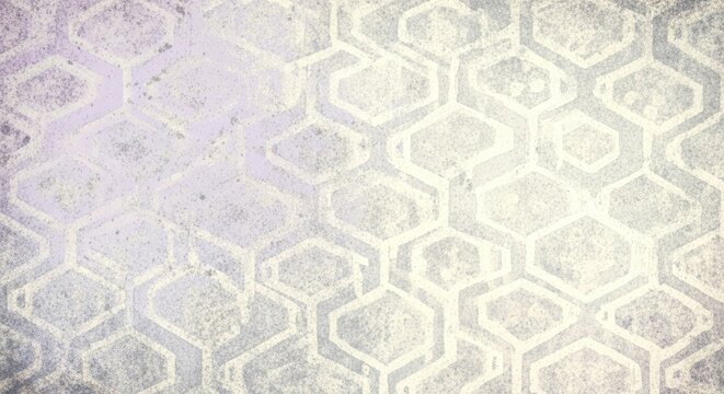 hexagonal pattern design with white lines on gray background
