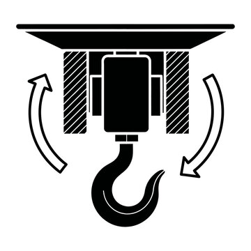 Hook lift mechanism with rotating arms