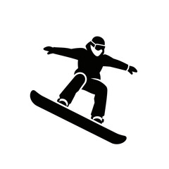 Fototapeta premium Snowboarder in mid air performing trick.
