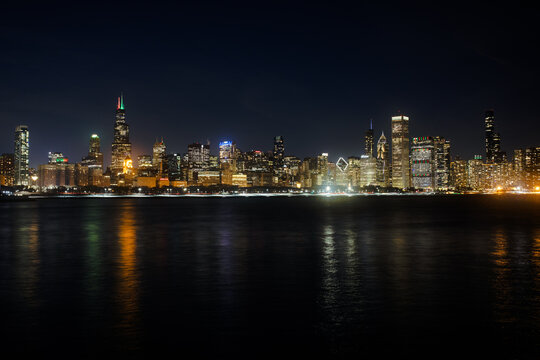 Night time - Chicago Skyline