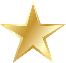 Obraz premium Gold Star Shape