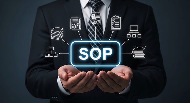Standard Operating Procedure SOP Concept Business Process Management and Compliance
