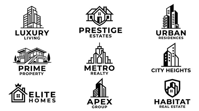 Real Estate Company Logos.