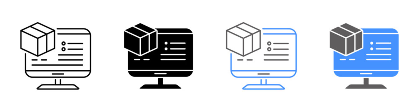 Specification and Product Description Icon Vector Illustration Editable