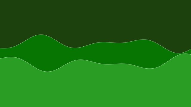 130 Wave Line Dark Green 2Lines Normal Down B - Animated Background Loop