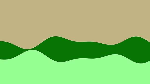 134 Wave Line Dark Green 2Lines Fast A - Animated Background Loop
