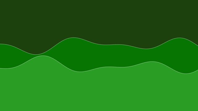136 Wave Line Dark Green 2Lines Fast Down B - Animated Background Loop