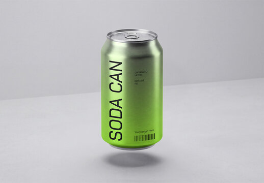 Soda Can Mockup