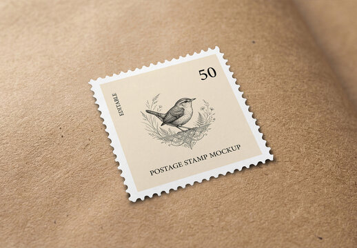 Postage Stamp Mockup