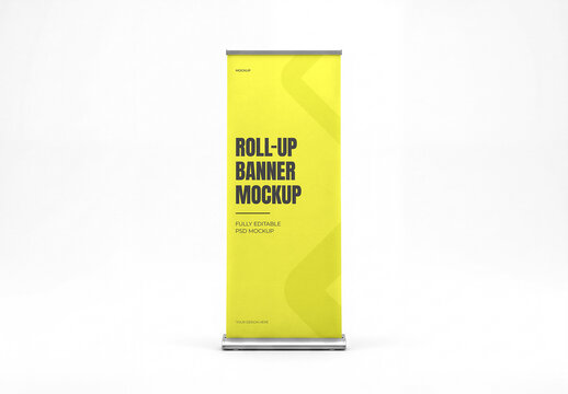 Roll-up Banner Mockup Template