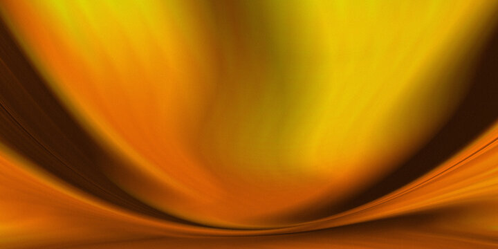 Abstract gold and orange background with a subtle smoky color transition, soft, sweeping parabolic curves