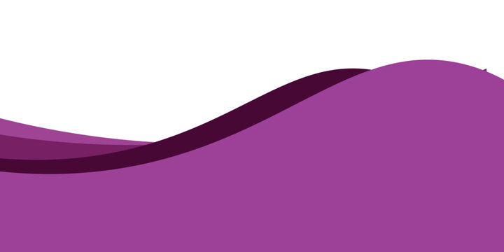 Elegant Purple and Magenta Abstract Layered Wave Footer