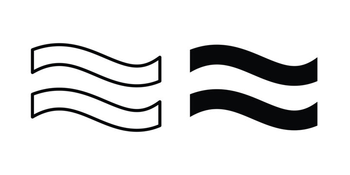 Approximately equal icon series in black