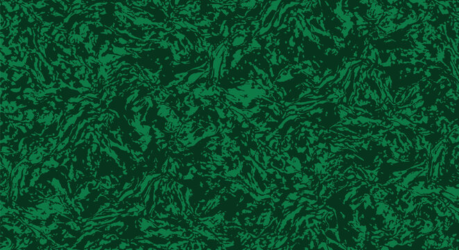 Dark green crumpled velvet fabric texture background