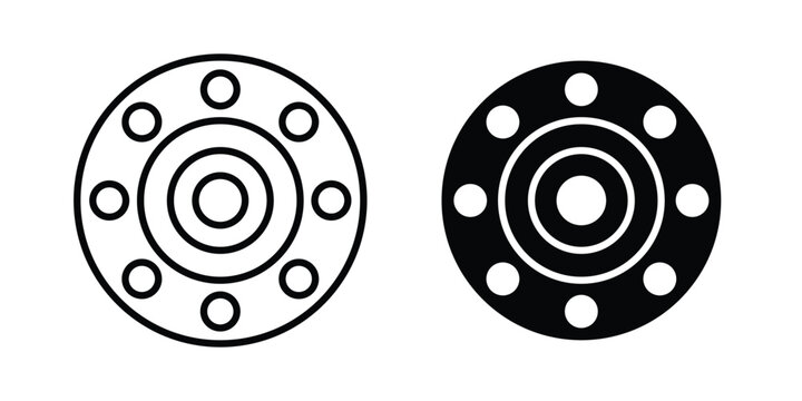 Car bearing icon series in black