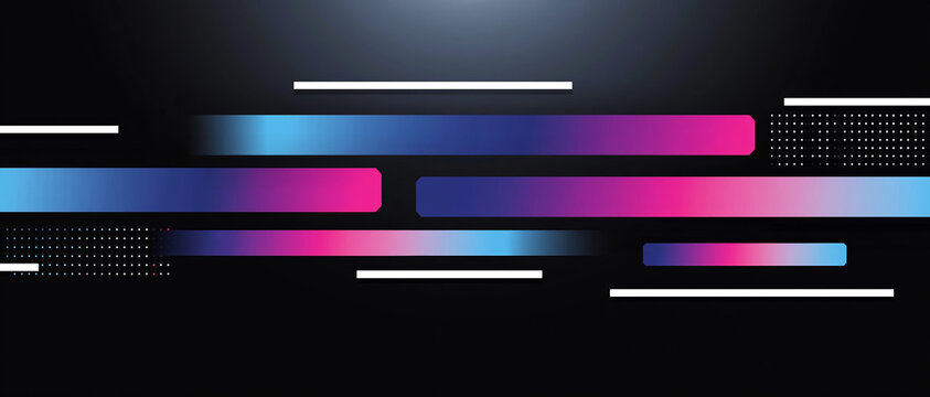 Abstract background gradient bar glow, neon stripe, futuristic line, blue magenta pink, dark backdrop, modern minimal design, sleek tech mood