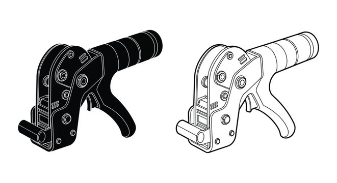 bicycle brake lever line drawing black and white